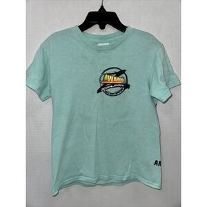 Wahoo Zip lines Shirt Kids Size Small Blue Short Sleeve T Shirt